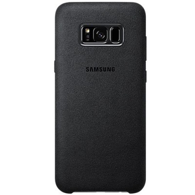 Samsung Galaxy S8 (G950) Alcantara Cover juodas plastikinis dėklas / Priedai.lt