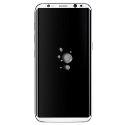Samsung Galaxy S8+ (G955) „Calans“ 9H Tempered Glass sustiprintos apsaugos baltas pilnai dengiantis apsauginis ekrano stiklas 0,