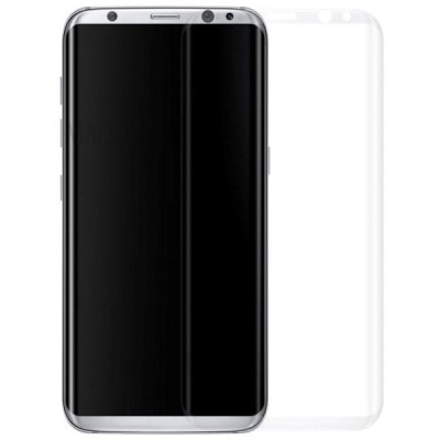 Samsung Galaxy S8+ (G955) „Calans“ 9H Tempered Glass sustiprintos apsaugos skaidrus pilnai dengiantis apsauginis ekrano stiklas