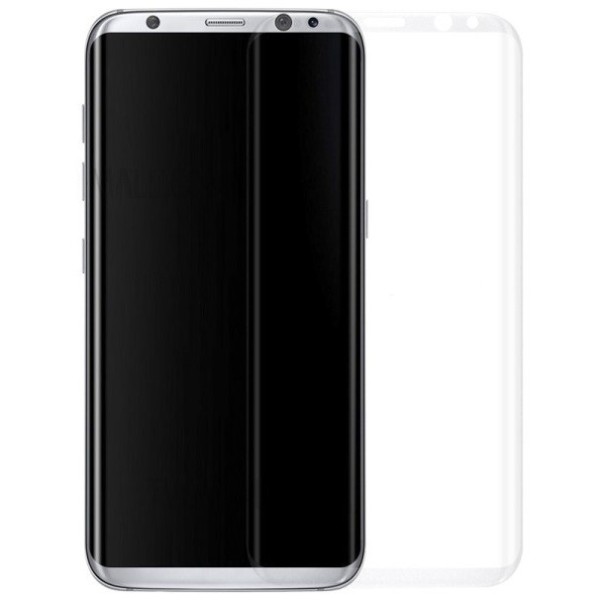 „Calans“ 9H Tempered Glass pilnai dengiantis apsauginis ekrano stiklas 0.2 mm - skaidrus (Galaxy S8+)