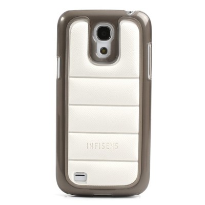 Stilingas „Infisens“ Hybrid Bumper baltas Samsung Galaxy S4 Mini dėklas (Dėkliukas) / Priedai.lt