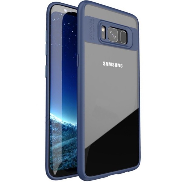 „IPAKY“ Frame apvalks - dzidrs apmales zilā krāsā (Galaxy S8)