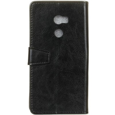 HTC One X10 atvēramais ādas melns maciņš (maks) / Vacins.lv