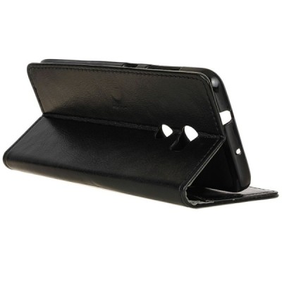 HTC One X10 atvēramais ādas melns maciņš (maks) / Vacins.lv