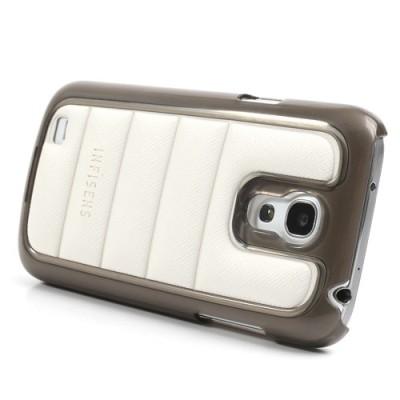Stilingas „Infisens“ Hybrid Bumper baltas Samsung Galaxy S4 Mini dėklas (Dėkliukas) / Priedai.lt
