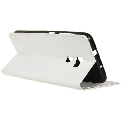 HTC One X10 atvēramais ādas balts maciņš (maks) / Vacins.lv