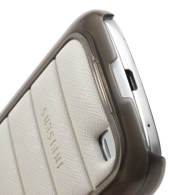 Stilingas „Infisens“ Hybrid Bumper baltas Samsung Galaxy S4 Mini dėklas (Dėkliukas) / Priedai.lt