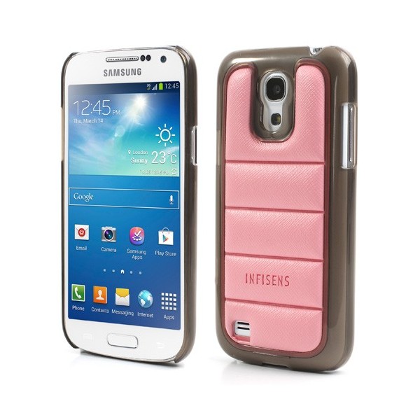 „Infisens“ Hybrid Bumper dėklas - rožinis (Galaxy S4 mini)