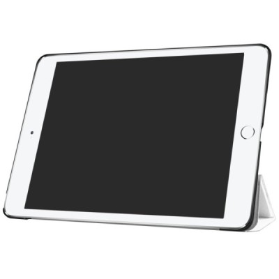 Apple iPad 9.7" 2017 (iPad 9.7" 2018) atvēramais balts maciņš / Vacins.lv