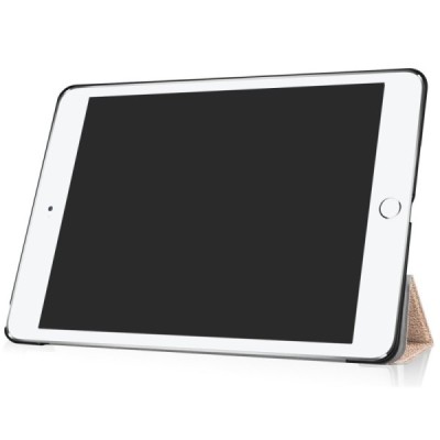 Apple iPad 9.7" 2017 (iPad 9.7" 2018) atvēramais zelta maciņš / Vacins.lv