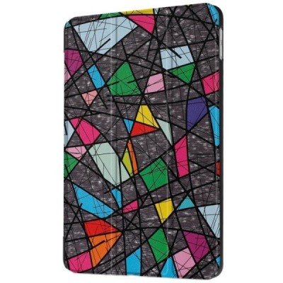 Apple iPad 9.7" 2017 (iPad 9.7" 2018) atvēramais krāsains, pelēks maciņš / Vacins.lv