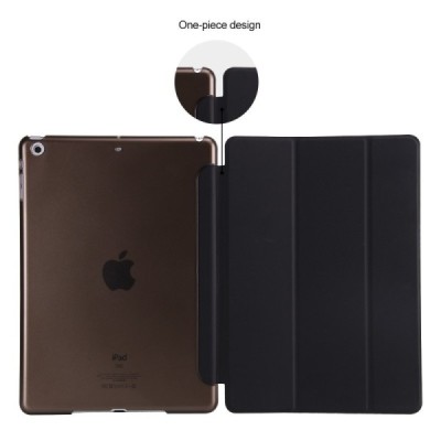 Apple iPad 9.7" 2017 (iPad 9.7" 2018) atvēramais melns slim case maciņš / Vacins.lv