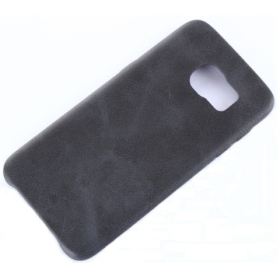 Slim Leather Samsung Galaxy S7 G930F melns ādas apvalks / Vacins.lv