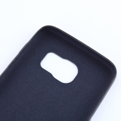 Slim Leather Samsung Galaxy S7 G930F melns ādas apvalks / Vacins.lv