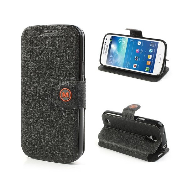 „Meilate“ atverčiamas dėklas - juodas (Galaxy S4 mini)