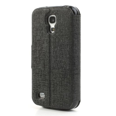 „Meilate“ atverčiamas juodas Samsung Galaxy S4 Mini dėklas (Dėkliukas) / Priedai.lt