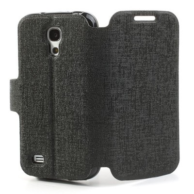 „Meilate“ atverčiamas juodas Samsung Galaxy S4 Mini dėklas (Dėkliukas) / Priedai.lt
