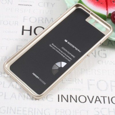 Huawei P10 (Huawei Ascend P10) auksinis Mercury kieto silikono (TPU) dėklas - nugarėlė / Priedai.lt