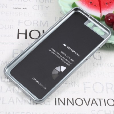 Huawei P10 Plus pilkas Mercury kieto silikono (TPU) dėklas - nugarėlė / Priedai.lt