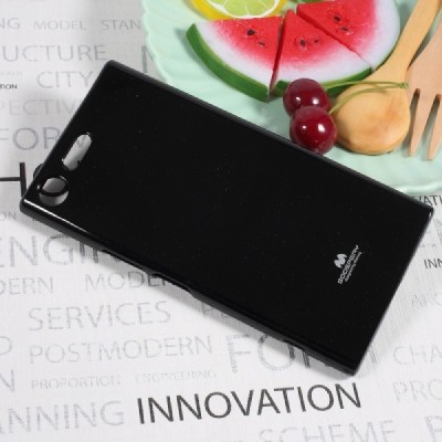 Sony Xperia XZ Premium (XZ Premium Dual) juodas Mercury kieto silikono (TPU) dėklas - nugarėlė / Priedai.lt