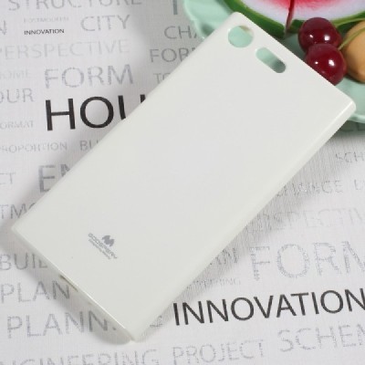 Sony Xperia XZ Premium (XZ Premium Dual) Mercury balts cieta silikona (TPU) apvalks / vacins.lv