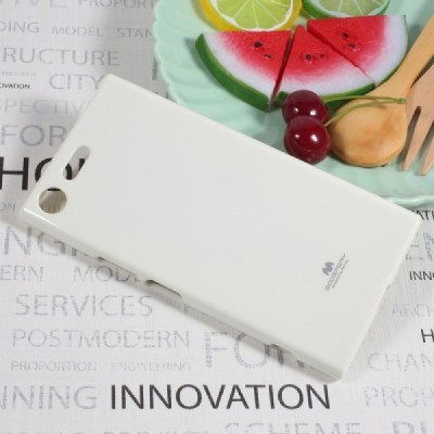 Sony Xperia XZ Premium (XZ Premium Dual) Mercury balts cieta silikona (TPU) apvalks / vacins.lv