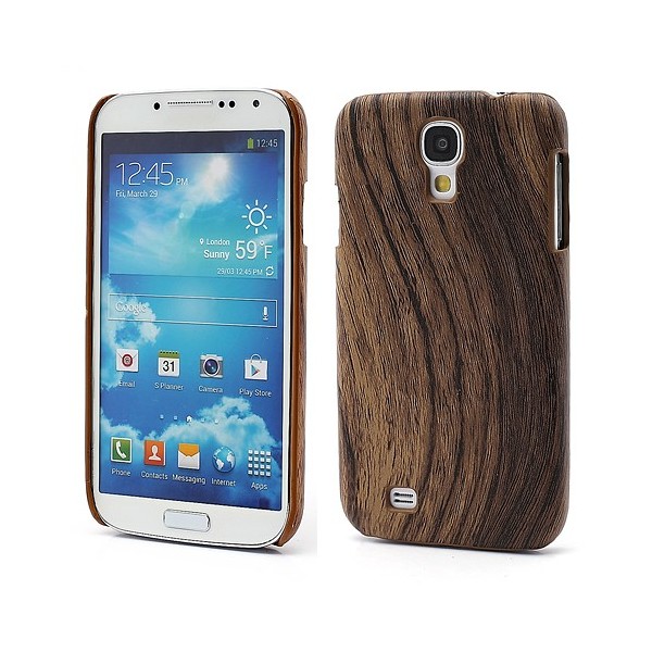 „Medinis“ dėklas - tamsaus medžio (Galaxy S4)
