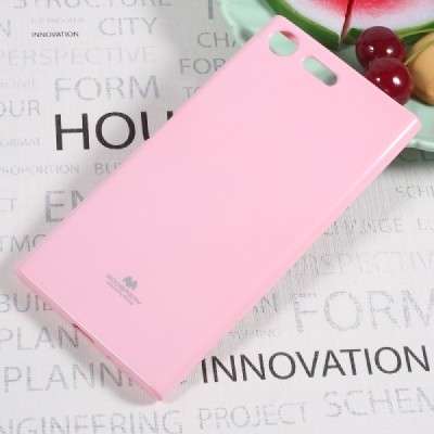 Sony Xperia XZ Premium (XZ Premium Dual) Mercury gaiši rozs cieta silikona (TPU) apvalks / vacins.lv