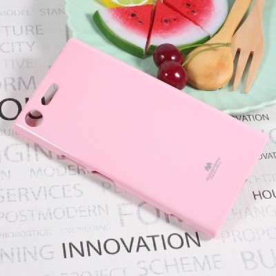 Sony Xperia XZ Premium (XZ Premium Dual) Mercury gaiši rozs cieta silikona (TPU) apvalks / vacins.lv