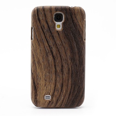 Samsung Galaxy S4 i9505 plastikinis tamsaus medžio dėklas (dėkliukas, nugarėlė) (Samsung Galaxy S IV i9505, i9500, i9502 dėklas)
