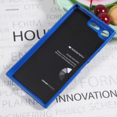 Sony Xperia XZ Premium (XZ Premium Dual) mėlynas Mercury kieto silikono (TPU) dėklas - nugarėlė / Priedai.lt