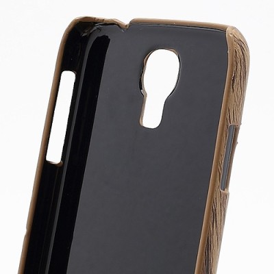 Samsung Galaxy S4 i9505 plastikinis tamsaus medžio dėklas (dėkliukas, nugarėlė) (Samsung Galaxy S IV i9505, i9500, i9502 dėklas)
