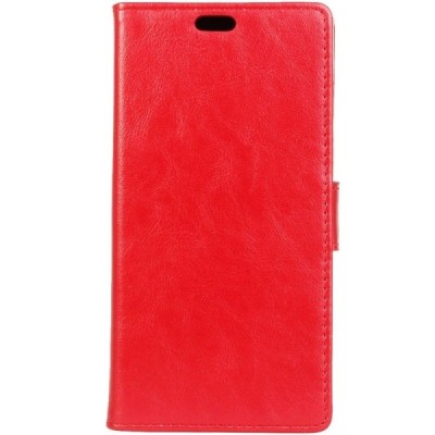 Sony Xperia XZ Premium (Xperia XZ Premium Dual) atvēramais ādas sarkans maciņš (maks) / Vacins.lv