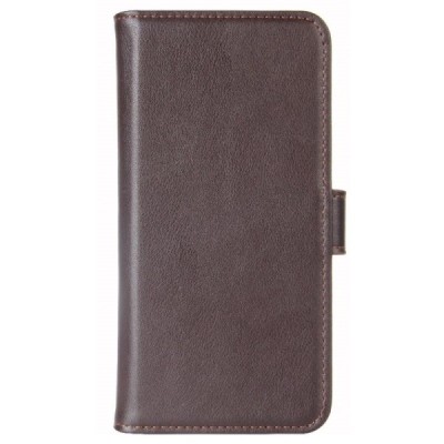 Sony Xperia XZ Premium (Xperia XZ Premium Dual) atverčiamas rudas odinis dėklas - piniginė / Priedai.lt