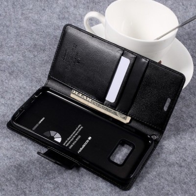 „Mercury Goospery“ Samsung Galaxy S8 (G950) juodas odinis dėklas / Priedai.lt