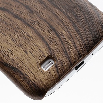 Samsung Galaxy S4 i9505 plastikinis tamsaus medžio dėklas (dėkliukas, nugarėlė) (Samsung Galaxy S IV i9505, i9500, i9502 dėklas)