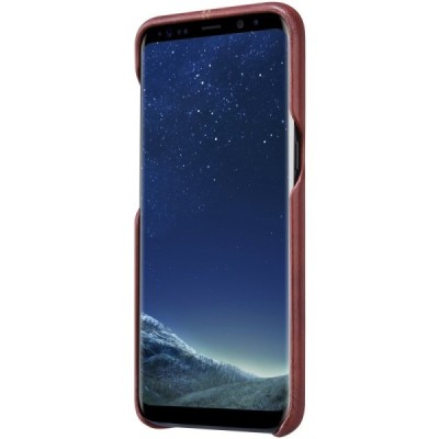Samsung Galaxy S8 (G950) Plus „Nillkin“ Englon brūns ādas apvalks / Vacins.lv