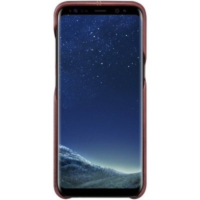 Samsung Galaxy S8 (G950) Plus „Nillkin“ Englon brūns ādas apvalks / Vacins.lv