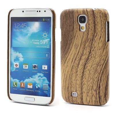 Samsung Galaxy S4 i9505 plastikinis šviesaus medžio dėklas (dėkliukas, nugarėlė) (Samsung Galaxy S IV i9505, i9500, i9502 dėklas