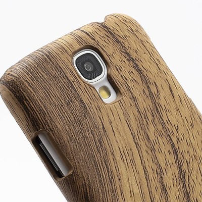 Samsung Galaxy S4 i9505 plastmasas gaiša koka apvalks / vacins.lv