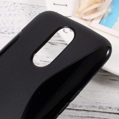 LG K10 (K420N) cieta silikona (TPU) melns apvalks / vacins.lv