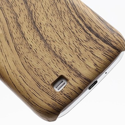 Samsung Galaxy S4 i9505 plastmasas gaiša koka apvalks / vacins.lv