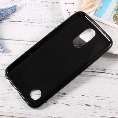 LG K10 (K420N) cieta silikona (TPU) melns apvalks / vacins.lv