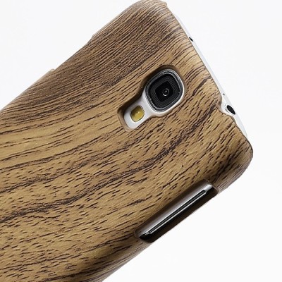 Samsung Galaxy S4 i9505 plastmasas gaiša koka apvalks / vacins.lv