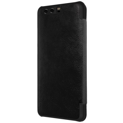 Prabangus „Nillkin“ Qin serijos juodas odinis atverčiamas Huawei P10 (Huawei Ascend P10) dėklas - knygutė / Priedai.lt