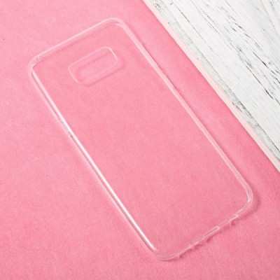 Samsung Galaxy S8 (G950) skaidrus (permatomas) kieto silikono TPU ploniausias pasaulyje bespalvis dėklas / Priedai.lt