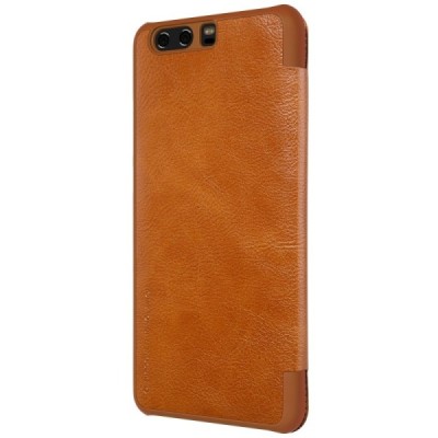 Greznais „Nillkin“ Qin sērijas ādas atvērams brūns Huawei P10 (Huawei Ascend P10) maciņš / Vacins.lv