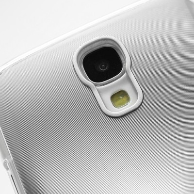 Samsung Galaxy S4 i9505 plastikinis cd stiliaus sidabrinis dėklas (dėkliukas, nugarėlė) (Samsung Galaxy S IV i9505, i9500, i9502