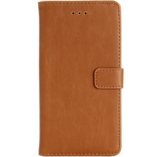 „Retro“ atverčiamas dėklas - šviesiai rudas (P9 Lite 2017)