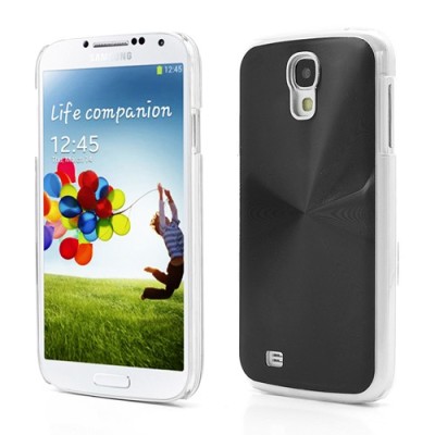 Samsung Galaxy S4 i9505 plastikinis cd stiliaus juodas dėklas (dėkliukas, nugarėlė) (Samsung Galaxy S IV i9505, i9500, i9502 dėk